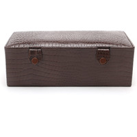 C Comfort Genuine Leather 2 Tray Mini Jewellery Box | Jewellery Organizer for Women Girls
