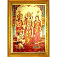 ADA Handicraft Aluminum Plated Wood Photo Frame (35 x 25 x 1 cm, Multicolour), Wall Mount
