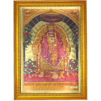ADA Handicraft Aluminum Plated Wood Photo Frame (35 x 26 x 1 cm, Multicolour)