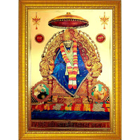 ADA Handicraft Aluminum Plated Wood Photo Frame (35 x 25 x 1 cm, Multicolour)