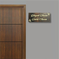 ABAJ LASER ART Wooden Customized Name Plate For Home Entrance | Ideal For House, Villa, Bungalow, Flat, Office | Elegant Design | 3D Letters | Longer Life | Weather Proof (Size - 14x6 Inches) MAYANK SHARMA