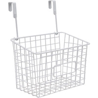 Livzing Multi-Functional Alloy Steel Compact Over The Cabinet Organizer Door Hanging Rack Shelf - Hanging Cabinet Storage Organizer Bin for Kitchen - (White, Hanging Shelves)