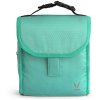 VAYA TYFFYN Chill Pack Insulated Travel Lunch/Tiffin/Storage Bag for Office, School, Leakproof & Light Weight Bag with Adjustable Strap, Keeps Your Lunch Fresh for Long Hours, Aqua Green (Polyester)