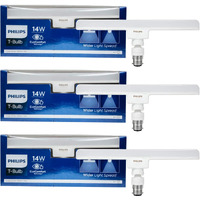 PHILIPS Stellar Bright 14W B22 LED T-Bulb,Cool Daylight, Pack of 3