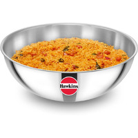 Hawkins 6 Litre Metro Kadhai, Triply Stainless Steel Induction Tasla, Silver (SSTA60)