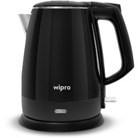 Wipro Vesta 1.5 liter| BK205 Cool Touch Kettle|Anti - Rust Shield|SS304|Super Fast Heating|Triple Layer Protection - Overheating, Dry Boil & Excess Steam|Single Touch Open Lid, 1500 watts