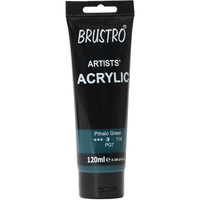 BRUSTRO Artists Acrylic Paint 120ml Phthalo Green