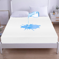 GADDA CO Waterproof Mattress Bed Protector Cover - 72 * 72 - Double Bed - White