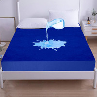 GADDA CO Waterproof Mattress Protector Cover | Terry Cotton Bed Protector, Single Bed - 72 X 36, 6 X 3 Feet - Royal Blue