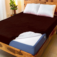 GADDA CO Water Resistant Cotton Ultra Soft Mattress Topper with Breathable - 78 X 36 Inch / 6.5 X 3 Feet, Single Bed  Coffee