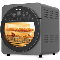 AGARO Elite Air Fryer For Home,14.5L,Rotisserie Convection Oven,1700 watts,Electric Oven,16 Preset Menus,Digital Display,Touch Control,Bake,Roast,Toast,Defrost,Dehydrate,Keep Warm,Dark Grey,14.5 Liter