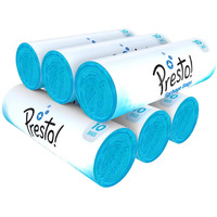 Amazon Brand - Presto! Garbage Bags XL 60 Count|30 X 37 Inches Blue, For Dry Waste|10 bags/roll (Pack of 6)