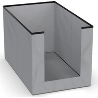 MY ARMOR Non-Woven Shirt Stacker/Foldable Clothes Organizer for Wardrobe, Closet, 40 x 24 x 24 CM, U-Cut Design, (Grey, Pack of 1)