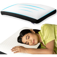 Careforce - The Force Behind Your Health Pillow Ortho Memory Foam Pillow for Sleeping Ergonomic Pillow for Neck Pain Bed Memory Foam Pillows for Sleeping - King Size - White
