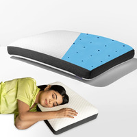 Careforce Cooling Gel Memory Foam Pillows for Sleeping Orthopedic Pillow for Neck Pain Relief Ergonomic Ortho Cooling Gel Infused Pillow for Shoulder, Neck Support & Back Pain Relief - Regular