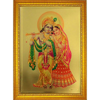 ADA Handicraft Aluminum Plated Wood Photo Frame (35 x 25 x 1 cm, Multicolour)