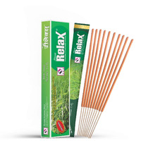 Shreeji Relax 240 Citronella Incense Sticks Mosquito Repellent Agarbatti - Herbal and Natural (Pack of 2 Boxes x 12 Pouches x 10 Sticks per Pouch= 240 Sticks)
