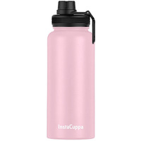 InstaCuppa Thermos Bottle 1250 mL, Double-Wall Thermos Flask, Vacuum Insulated Stainless Steel | Retains Hot and Cold Temperatures,Pink