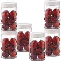 CELLO Fridge Door Canister | 100% Food Grade & BPA Free Airtight containers | Elegant and durable with easy to open lids | 750ml, Set of 6 | White
