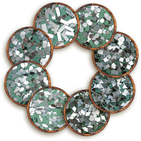 Brinda ventures 8 Variety Mirrors Shapes for Crafts | Perfect for Lippan, Fabric, Mandala Art, Jewelry Making | 880 Unique Shapes (Combo of 8)