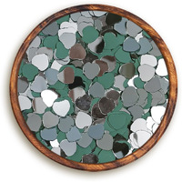 Brinda ventures Mirrors Shapes for Crafts | Ideal for Lippan, Fabric, Mandala, Mud Art and Jewelry Making, Ideal for Various Arts | 220 Pieces (Heart Shape)