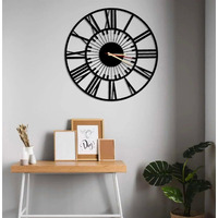 AVVIC MART Antique Metal Analog Wall Clock for Home | Big Size Modern Decorative Wall Watch for Home (Style 16)