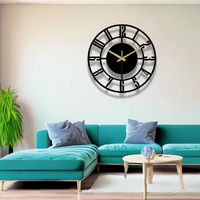 AVVIC MART Antique Metal Analog Wall Clock for Home | Big Size Modern Decorative Wall Watch for Home (Style 12)