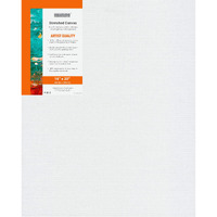 Pragati Systems Medium Grain 16x20 Inch 10 Oz. Primed Cotton Pre Stretched Canvas with Wooden Frame for Painting ACS1620, White (Pack of 2)