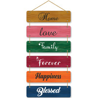 PARKOTA HOUSE Designer Home Dcor Ganesh Mantra Wooden Wall Hangings for home living room bedroom-Large Size Multicolor (Multicolor-3)