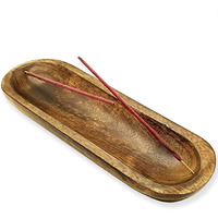 Calmveda Agarbatti Stick Stand - Boat Shaped Handmade Wooden Agarbatti Stand/Incense Burner | Catches all The ASH
