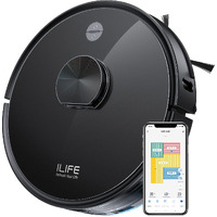 ILIFE A20 Robotic Vacuum Cleaner, Lidar Navigation, Powerful Suction, Customized Schedule Cleaning, Ideal for Hard Floor, Low Pile Carpet, Vacuum and Mop, Wi-Fi/App, Alexa & GH (Black)