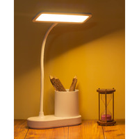WEIRD WOLF 3 Colour Mode Rechargeable LED Study/Table/Desk Lamp for study | with Pen Holder | 6 Month Warranty