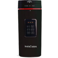 InstaCuppa Portable Electric Kettle With Temperature Control, Travel Electric Water Bottle For Boiling Hot Water with Cool Touch Exterior, Automatic Shut Off, 500 ML, 300 Watts,Black