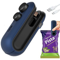 Seznik Portable Mini Sealing Machine, Handheld Packet Sealer for Food, Snacks, Chips, Fresh Storage, Plastic Bags Sealing Machine, 1 YEAR Warranty (Dark Green)