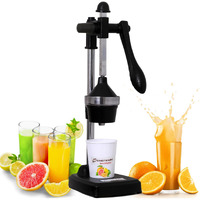 CHEFWARE Aluminium Hand Press Citrus Juicer, Big, Black
