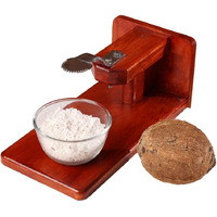 Bmado Homefull Polished Wooden Table Top Coconut Scraper Chirava Grater Thengai Thuruvi(Weight-850 gram)