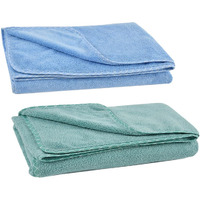 UrbanLeaf Microfiber Large Bath Towel | Quick Dry Super Absorbent- Bath Towel For Men And Women | Blue & Green | Towel For Bath, Travel, Gym, Beach, Pool, And Yoga (70 X 140 Cms), 250 TC