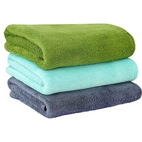 Yellow Weaves Super Soft Microfiber Hand Towels, Gym & Workout Towels 400 GSM,Set of 3, Multicolour