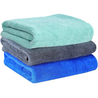 Yellow Weaves Super Soft Microfiber Hand Towels, Gym & Workout Towels 400 GSM, Set of 3,Multicolour