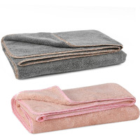UrbanLeaf Microfiber Large Bath Towel | Quick Dry Super Absorbent - Bath Towel for Men and Women | Grey & Peach | Towel for Bath, Travel, Gym, Beach, Pool, and Yoga (70 X 140 CMs)