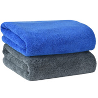 Yellow Weaves Super Soft Microfiber Hand Towels, Gym & Workout Towels 400 GSM, Pack of 2, Multicolour