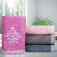Rangoli 100% Bamboo Hand Towels 500 GSM, Organic Royale Towel for Men and Women Set of 4 | Size 40x60cm Towels for Hand Size Ultra Soft, Super Absorbent & Eco-Friendly Towels for Hand | (Multi)
