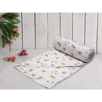Trance Home Linen Pure Cotton Reversible Dohar Single Bed Size | AC Blanket Comforter | Soft Light-Weight Bed Blanket (56 x 88 inch, Pins & Bow, Pack of 1)
