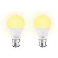 PHILIPS 12W B22d LED Golden Yellow Bulb, Pack of 2
