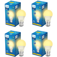 PHILIPS 3-watt LED Bulb | AceSaver LED Bulb | Base: B22 Light Bulb for Home | Warm White, Pack of 4