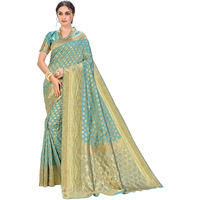 Glory Sarees Womens Art Silk Kanchipuram Saree (kara115pastelgreen_Pastel Green)