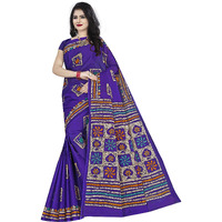 TAMAIRA FASHION Womens Plain Weave Pure Cotton Saree Without Blouse Piece(AB12_Purple)