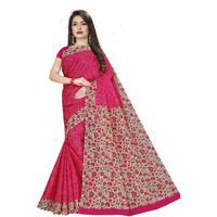 TAMAIRA FASHION Womens Plain Weave Pure Cotton Saree Without Blouse Piece(AB16_Pink)