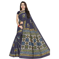 TAMAIRA FASHION Womens Plain Cotton Saree (AB2_Grey)