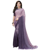 Pratham Blue Womens Silk Saree With Blouse Piece (PB-229_Purple)
